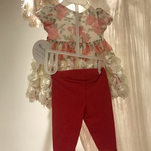 Red Rose Ruffle Dress - Picture 2 of 2